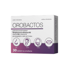 OROBACTOS orálne probiotikum s vitamínom C a vitamínom D 1×30 ks