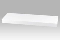 Autronic Nástenná polička Nástěnná polička 60 cm, barva bílá-vysoký lesk. Baleno v ochranné fólii. (P-001 WT)