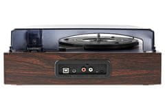 Nedis gramofón/ 1x stereo RCA/ 18 W/ vstavaný (pred) zosilňovač/ prevod MP3/ ABS/ MDF/ hnedý
