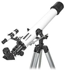Nedis teleskop SCTE7070WT/ clona 70 mm/ ohnisková vzdialenosť 700 mm/ hľadáčik 5 x 24/ výška 125 cm/ Tripod/ bielo-čierny