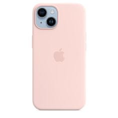 Apple iPhone 14 Silicone Case with MS - Chalk Pink