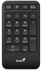 Genius NumPad 1000/ numerická/ bezdrôtová 2,4GHz/ mini receiver/ USB/ čierna