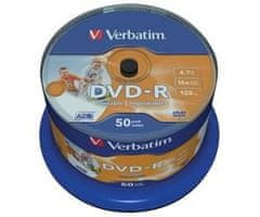 VERBATIM DVD-R AZO 4,7 GB, 16x, printable, spindle 50 ks