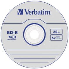 VERBATIM BD-R Blu-Ray SL DataLife 25GB/ 6x/ 25pack/ spindle