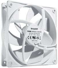 Be quiet! / Ventilátor Pure Wings 3 / 120mm / PWM / 4-pin / 25,5 dBA / biely