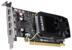 PNY Quadro P1000 V2 DP/4GB GDDR5/PCI-E/4x miniDP 1.4/Low profile bracket v balení