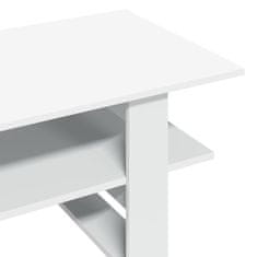 Vidaxl Konferenčný stolík biely 102x55x42 cm kompozitné drevo