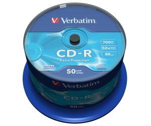 VERBATIM CD-R 80 52x EXTRA spindl 50pck/BAL (43351)