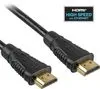 PremiumCord HDMI High Speed + Ethernet kábel, 1 m