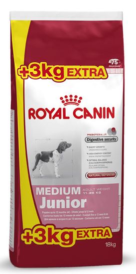 Royal Canin Medium Junior 15 + 3 kg