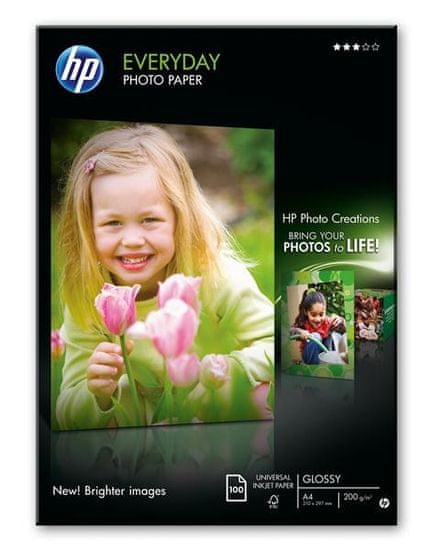 HP Everyday Glossy Photo Paper, 100 listov/A4/210 x 297 mm (Q2510A)