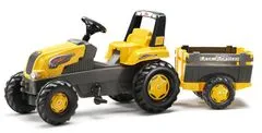 Rolly Toys Šliapací traktor Rolly Junior s Farm vlečkou - žltý