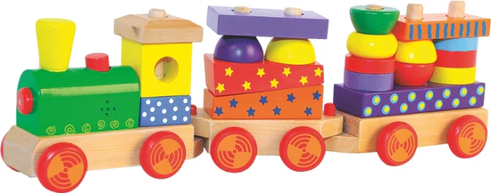Woody Skladací vlak s potlačou, svetlom a zvukom