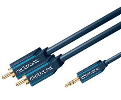 ClickTronic HQ kábel Jack 3,5mm - 2x CINCH, 10 m