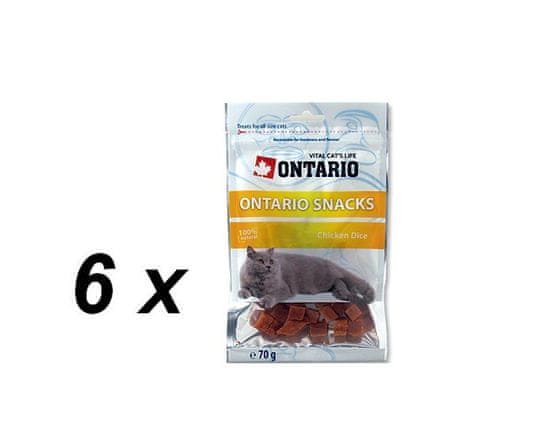 Ontario Snack Chicken Dice 6 x 70 g