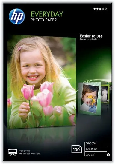 HP fotopapier Glossy Everyday CR757A, 10x15 cm, 100 ks