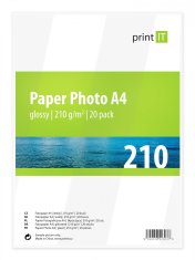Print IT fotopapier A4 210g/m2, 20 listov, lesklý (PI-85)