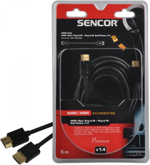 SENCOR SAV 166-050 (HDMI kabel 1.4), 5 m