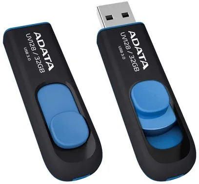 A-Data UV128, 32GB, čierny/modrý