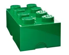 LEGO Storage box 25x50 cm, tmavozelená