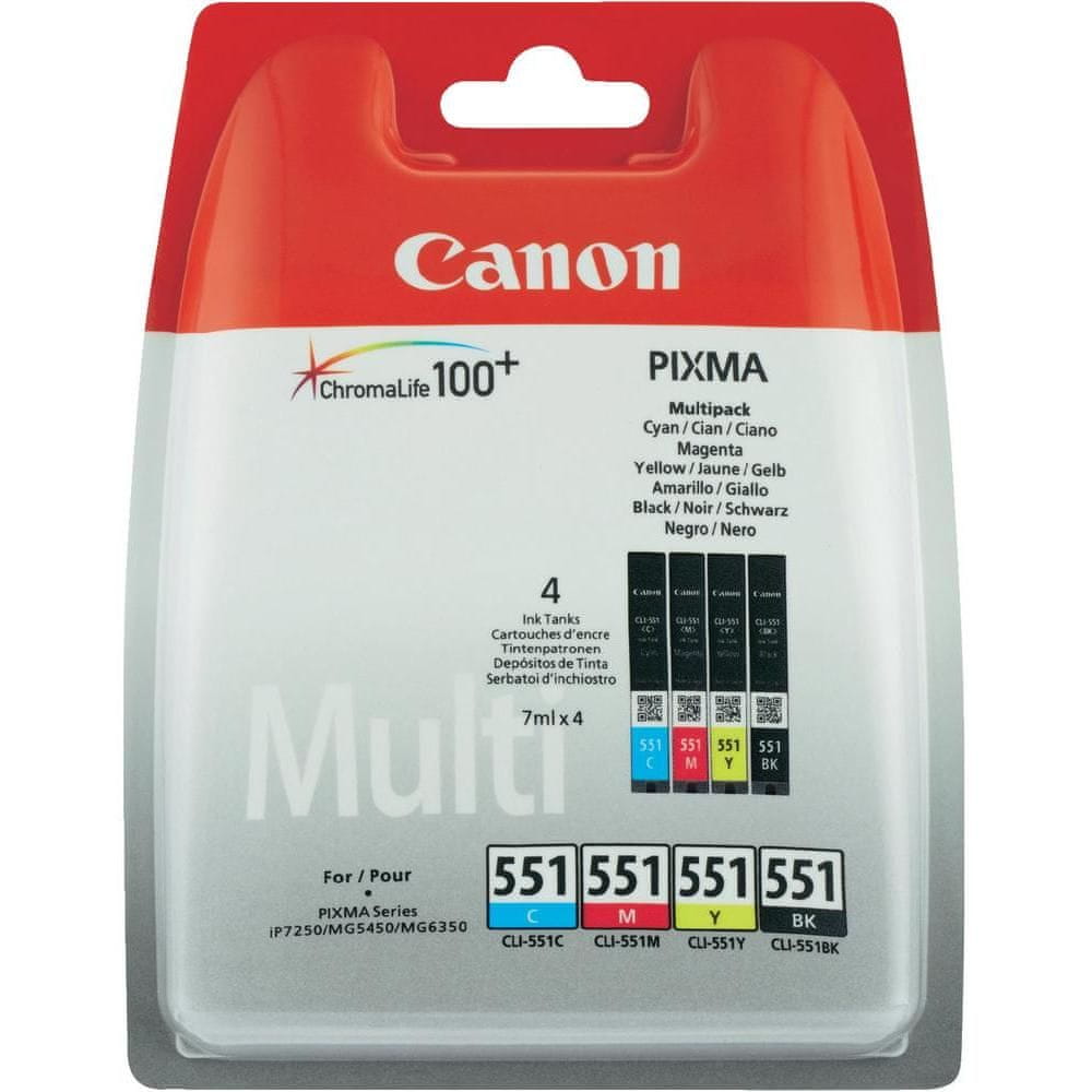 Canon CLI-551CMYBK Multipack (6509B009), farebná