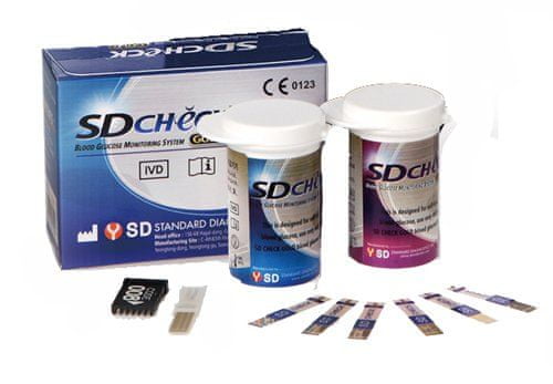 Standard Diagnostics Testovacie prúžky pre glukometer CHECK Gold 50 ks