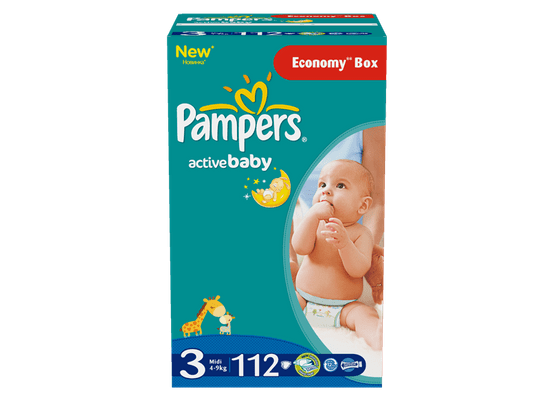 Pampers Active Baby 3 Midi - 112ks