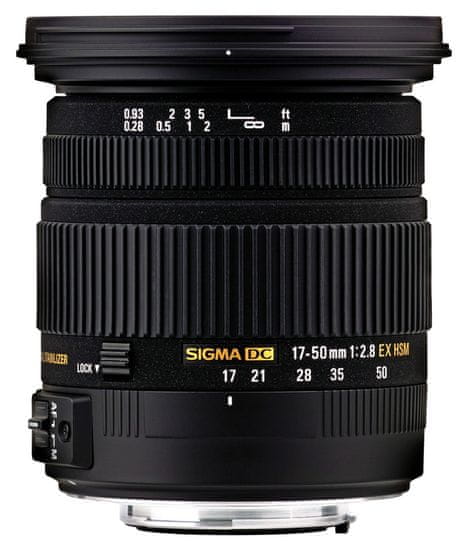 Sigma 17-50 mm F2.8 EX DC OS HSM pre Nikon + záruka 4 roky