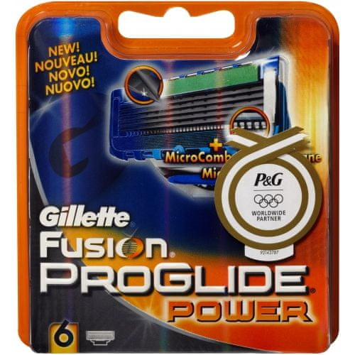 Gillette Fusion ProGlide Power - náhradná hlavica 6 ks
