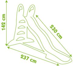 Smoby Šmykľavka XL 230cm s vlhčením