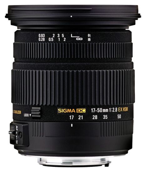 Sigma 17-50 mm F2.8 EX DC OS HSM pre Canon + záruka 4 roky