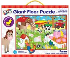 GALT Veľké podlahové puzzle – na farme, 30 ks