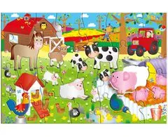 GALT Veľké podlahové puzzle – na farme, 30 ks