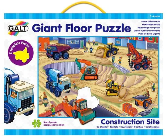 GALT Veľké podlahové puzzle - na stavenisku