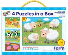 GALT 4 Puzzle v krabici - farma