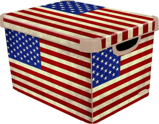 CURVER Box úložný dekoratívny L AMERICAN FLAG