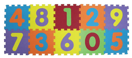 Ludi Puzzle pěnové 140x56 cm čísla