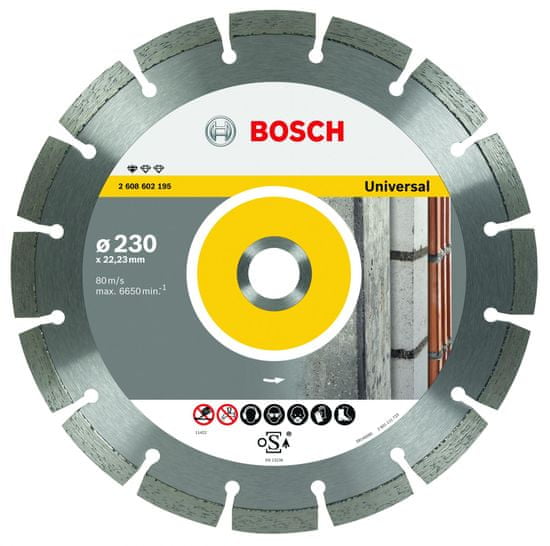 Bosch Diamantový kotúč 125mm , universal