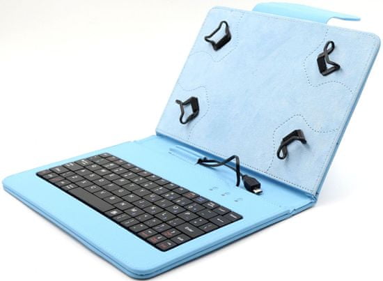 C-Tech PROTECT puzdro univerzálne s klávesnicou pre 7"-7,85" tablety, FlexGrip (NUTKC-01L) modré