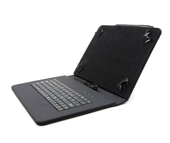 C-Tech PROTECT puzdro univerzálne s klávesnicou pre 10,1" tablety, FlexGrip (NUTKC-04B) čierne