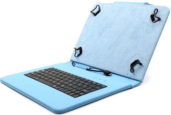 C-Tech PROTECT puzdro univerzálne s klávesnicou pre 10,1" tablety, FlexGrip (NUTKC-04L) modré