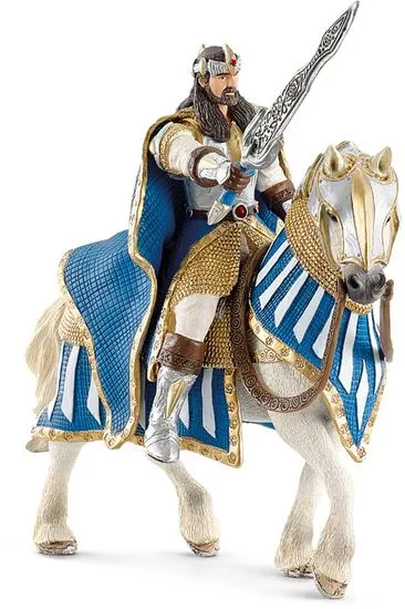 Schleich Rytier - Kráľ na koni s pohyblivými pažami