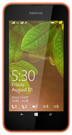 Nokia Lumia 530 Dual SIM, oranžová