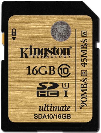Kingston SDHC 16 GB (UHS-1) Ultimate 90MB/s