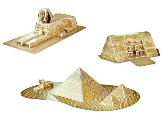CubicFun Puzzle 3D Egyptské pamiatky - 30 dielikov