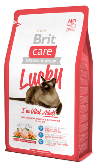Brit Care Cat Lucky I´m Vital Adult 2 kg