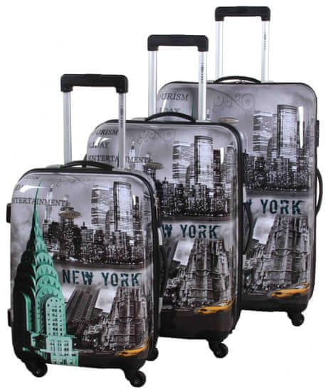 Leonardo New York-set cestovných kufrov 3 ks