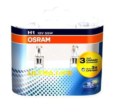 Osram 12V H1 55W P14.5s 2ks Ultra Life
