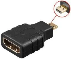 PremiumCord redukcia HDMI Typ A - micro HDMI Typ D, F/M