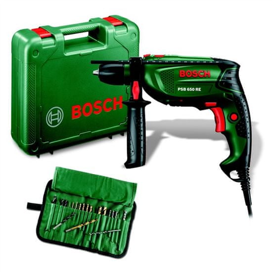 Bosch PSB 650 RE + 19 - dielne príslušenstvo